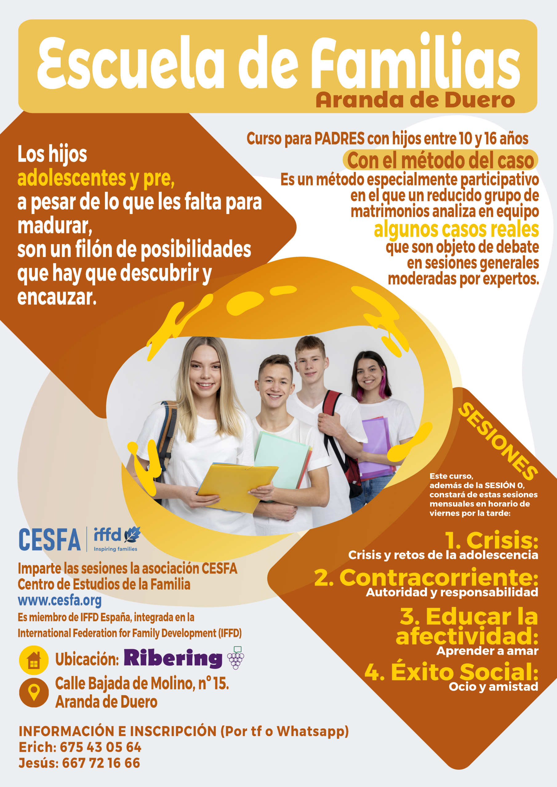 escuela de familias, padres de adolescentes